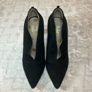 Boden Black Suede Bootie - V-Cut Heel Pumps, Size 36 or US size 5.5 EUC